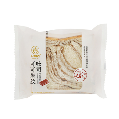 梁福吉芋泥岩纹吐司厚切面包片黑芝麻巧克力休闲零食下午茶糕点心