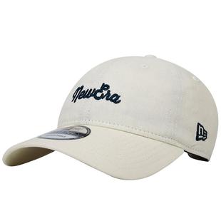 New Era纽亦华白敬亭同款2025秋季花体英文刺绣字母复古棒球帽潮