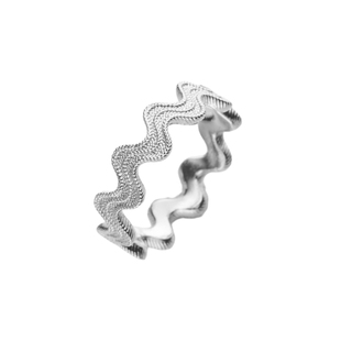 SOFT ROOM编织波浪细戒指素戒礼物配饰女生日小众设计轻奢高级感