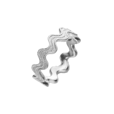 SOFT ROOM编织波浪细戒指素戒礼物配饰女生日小众设计轻奢高级感