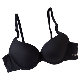 出口韩国品牌原单黑色光面聚拢上托侧收带钢圈文胸套装小胸显大