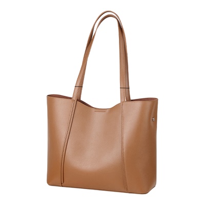 软牛皮大容量托特包新款可装电脑