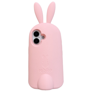 @BOBBY PLANET日本原单立体大兔子站立支架粉色兔耳朵适用iPhone17Promax手机壳苹果16543可爱甜美少女心防摔