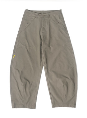 DAKYAM(达人)Curved Blade Trousers 秋冬复古廓形斜纹弯刀长裤