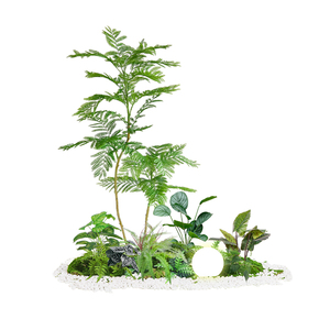 仿真绿植造景组合装饰假植物庭院橱窗布置摆设室内景观造景氛围树