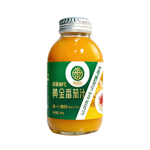 【五原NFC黄柿子汁280gx6瓶番茄汁】西红柿汁不添加1滴水果蔬饮料