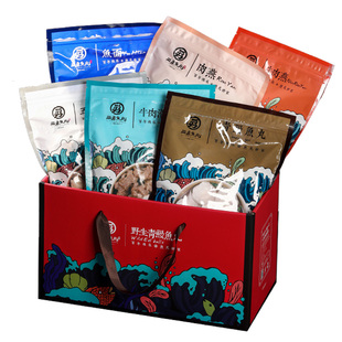 福州正宗丽勇大礼包含鱼丸肉燕牛滑牛肉燕鱼面三鲜6包组合礼盒装