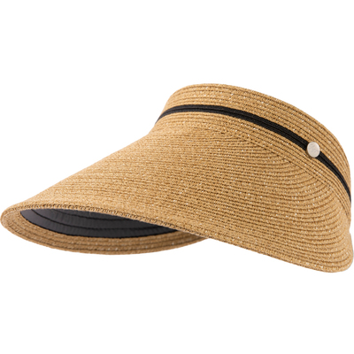 siggi女春夏大檐黑胶空顶草帽