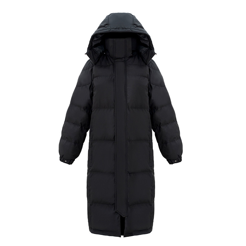 冬季90绒羽绒服长款女加厚保暖