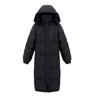 中戏长款羽绒服男女艺考生超长款过膝加厚冬季新款保暖宽松情侣