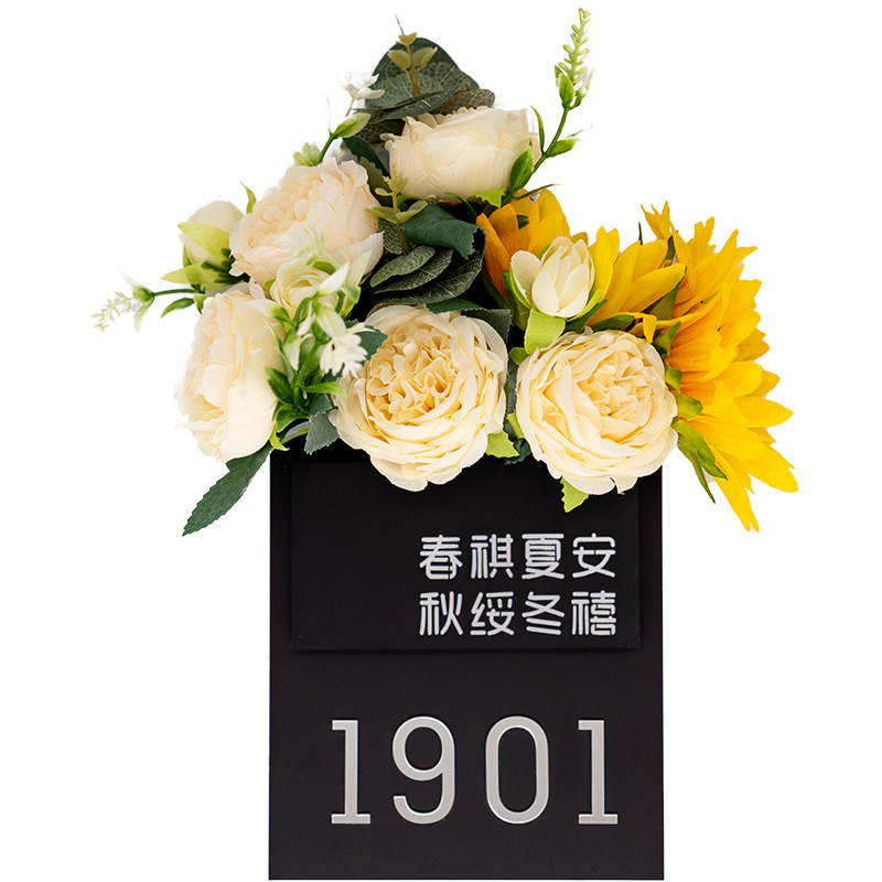 小红书同款可插花门牌定制