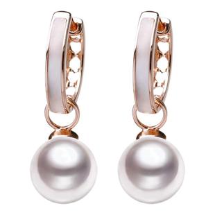 一款多戴GiO珠宝18K金海水Akoya珍珠耳环母贝耳钉女两戴耳扣耳坠