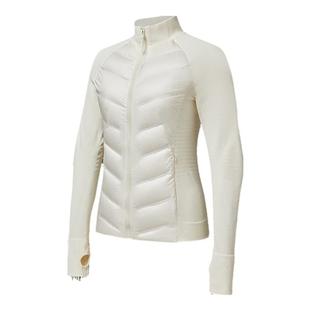 科里芙运动跑步外套加绒女冬新款修身保暖鸭绒内胆三防轻薄羽绒服