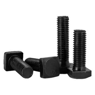 8.8级四方头T型螺丝/GB8方头T形槽压板螺栓螺杆M8M10M12M20M30