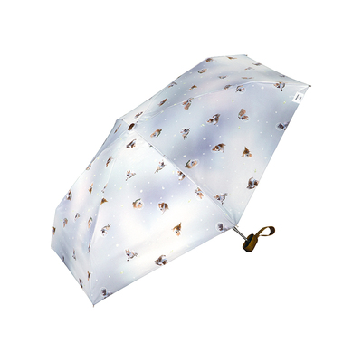 wpc太阳伞小巧便携五折防晒伞