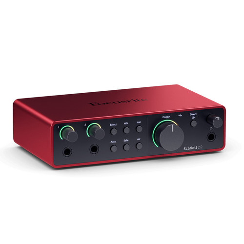 Focusrite福克斯特Scarlet solo3/2i2/4i4四代录音直播外置声卡