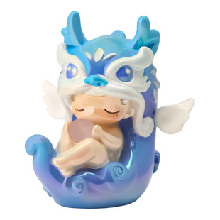 山海异兽盲盒龙生九子摆件貔貅饕餮手办山海经文创产品礼物送老外