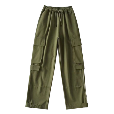 美式街头高腰工装裤长裤