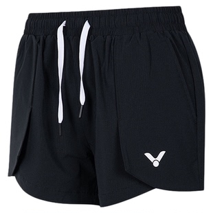 VICTOR胜利运动裤羽毛球服女款威克多透气吸汗速干运动短裤R51210