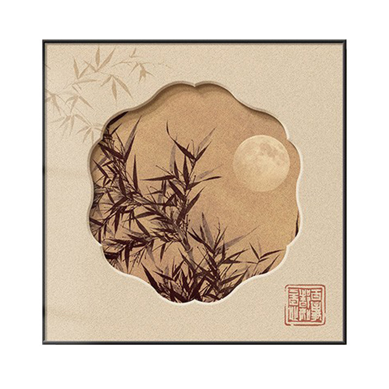 新中式千里江山图客厅挂画