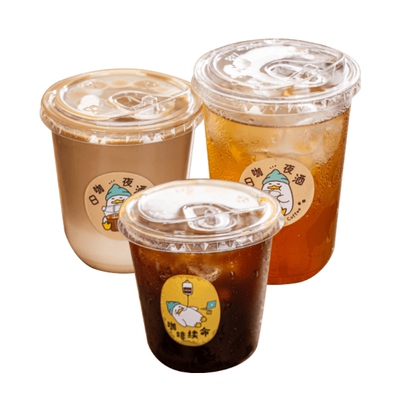 一次性咖啡杯▲厚实耐用▼直饮盖