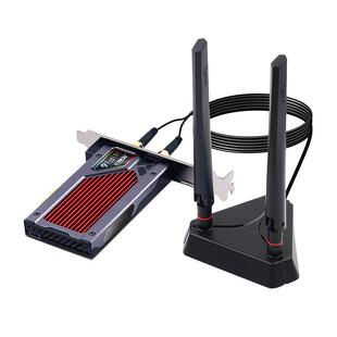 Fenvi ax210无线网卡wifi6代wifi7代BE200千兆双频蓝牙适配器台式电脑内置pcie无线网卡增强信号wifi接收器