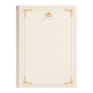 精美高级感颜值玫瑰信纸带横线a5格子a4手写情书用的送男女友稿纸复古风学生用生日贺卡信封小卡片b5好看漂亮