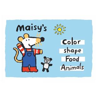 英语启蒙早教安静书Maisy小鼠波波DIY幼儿英语认知贴纸书互动2岁