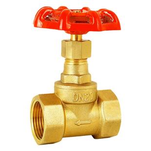 全铜截止阀水开关双内丝自来水水表水管阀门配件25加厚4分6分dn20