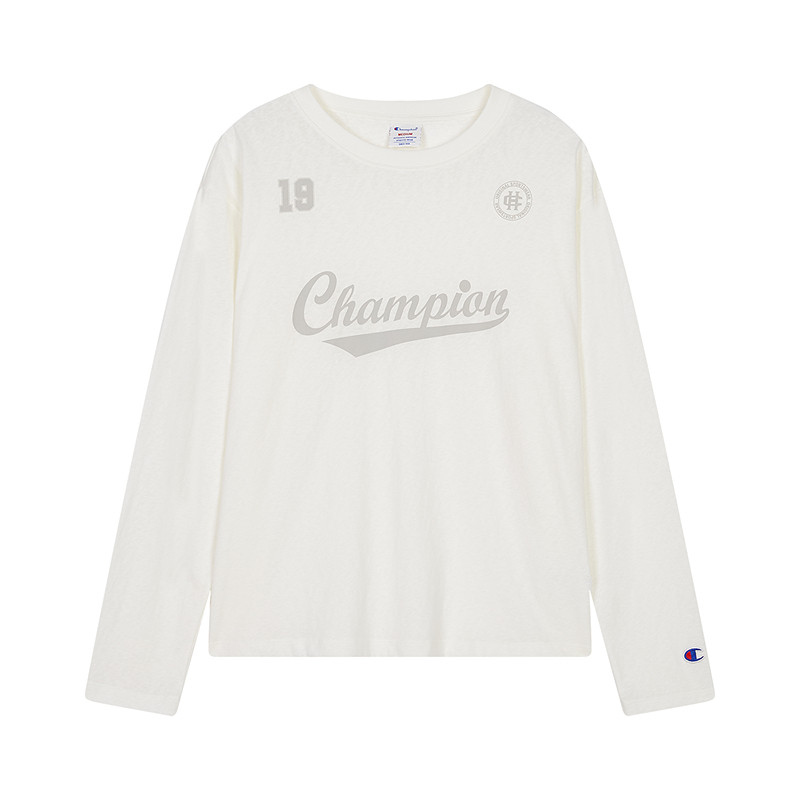 Champion冠军圆领长袖T恤女