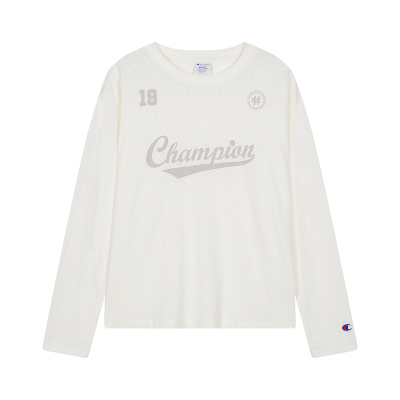 Champion冠军圆领长袖T恤女