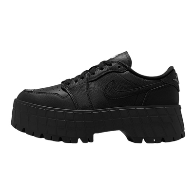 耐克女鞋JORDAN AJ1全黑松糕鞋低帮厚底增高运动休闲鞋HF3184-100