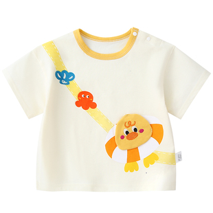 男童短袖t恤婴儿纯棉女童上衣夏装宝宝半袖夏季薄款婴幼儿衣服a类