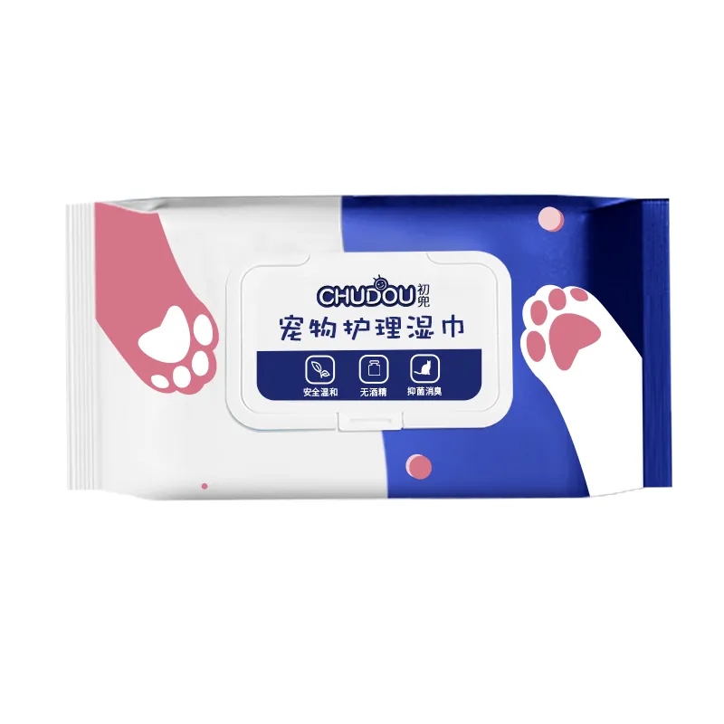 宠物清洁湿巾猫咪狗狗杀菌除臭去猫狗湿巾