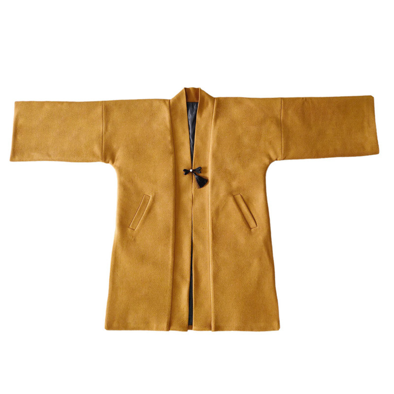 服装裁剪纸样母女亲子童装明制汉服对襟长款大衣外套打板样板图纸