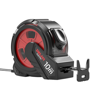 德力西电气自锁双面卷尺包胶米尺自锁3米5米10米家用钢尺量尺正品