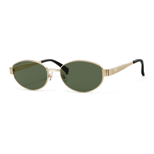 【周也同款千金镜】帕森太阳镜复古椭圆老钱防紫外线墨镜女PZ8387