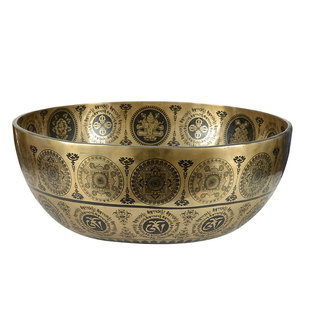 欧斯特尼泊尔手文殊菩萨大钵钵音碗瑜伽文殊师利钵铜钵盂佛像钵