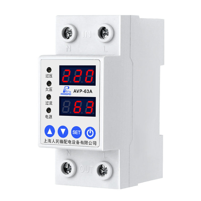 过欠压保护器220V自复式自动重合闸数显家用光伏过流断路器63a40a