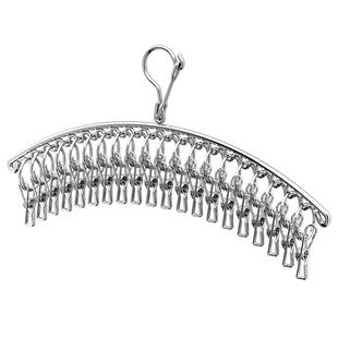 多夹子晒袜子神器晾衣架不锈钢袜架防风内衣架阳台晾晒晒衣架好物