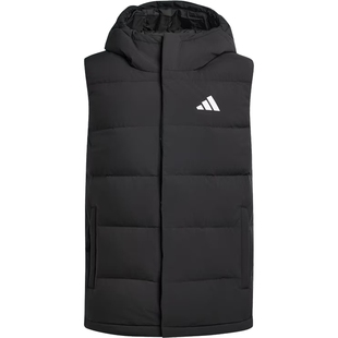 adidas阿迪达斯男子户外运动休闲连帽羽绒服背心KH3995