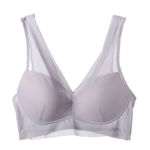 美背内衣女无钢圈背心式睡眠文胸薄款无痕薄款大码胖mm大胸一体式
