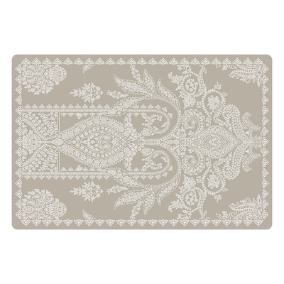 赞屋皮革餐垫法式蕾丝风