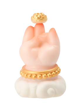 胖fufu佛手工位桌面解压摆件