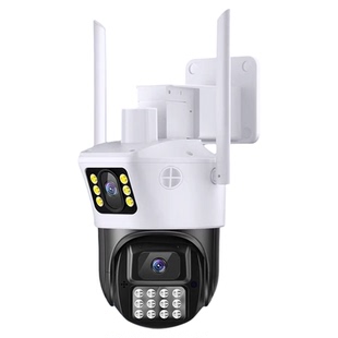 澳克诺尔360度无线wifi家用室外双摄影头4G户外超高清防水监控器