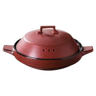 新款窑变红菜煲复古商用高级砂锅明火电陶炉酒店专用大号烤鱼浅口