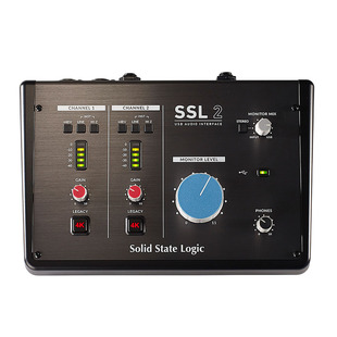 SSL 2 2+专业级双话放2进2出USB声卡音频接口 4K按钮ssl2