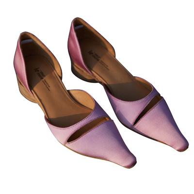 Le'Murmure设计师进口绸缎单鞋