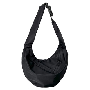 YUEN日系宽肩带饺子包斜挎包男女单肩大容量尼龙轻便休闲街头复古