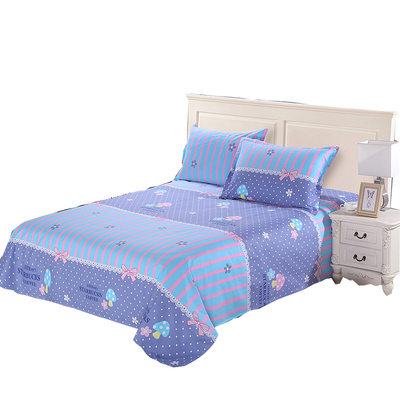 100%纯棉床单双人斜纹纯棉三件套